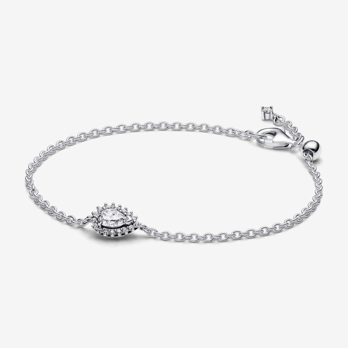 Pandora Pulseira de Corrente Auréola Pera 593001C01