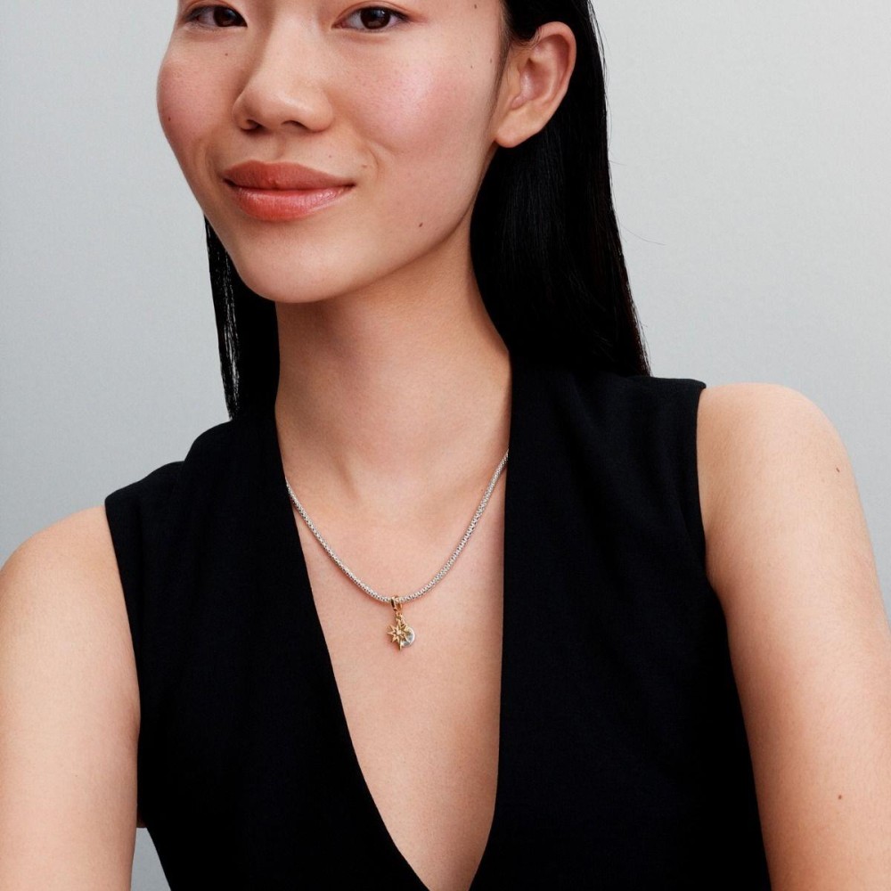 Conta Pendente Pandora Estrela do Norte Gravável 763588C01