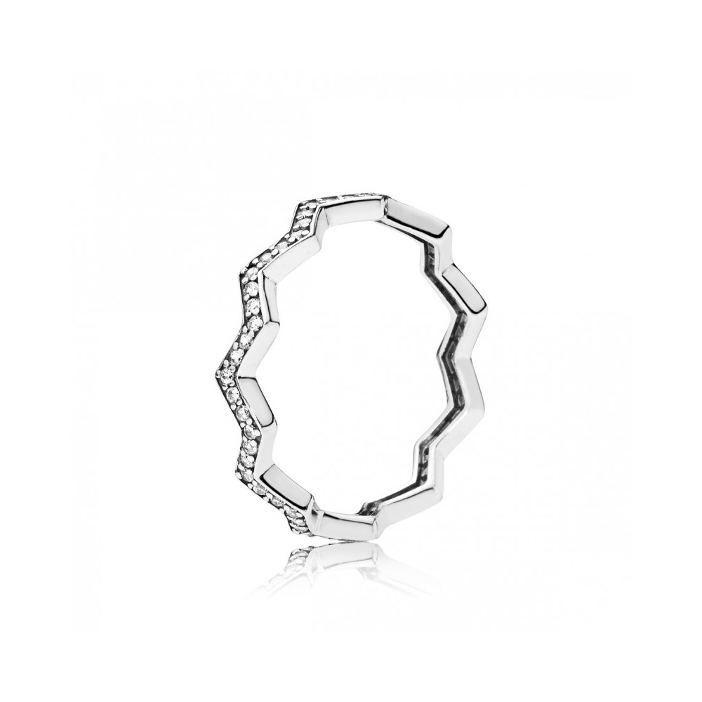 Anel Shimmering Zigzag