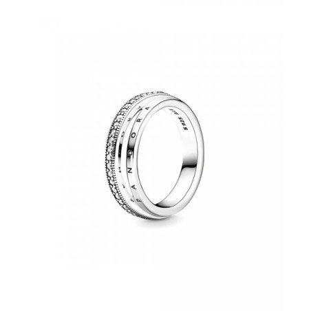 Anel Triple Band Pavé