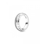 Anel Triple Band Pavé