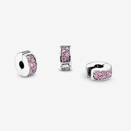 Pandora Clip Pavé Cor-de-Rosa 791817PCZ