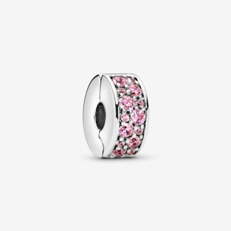 Pandora Clip Pavé Cor-de-Rosa 791817PCZ