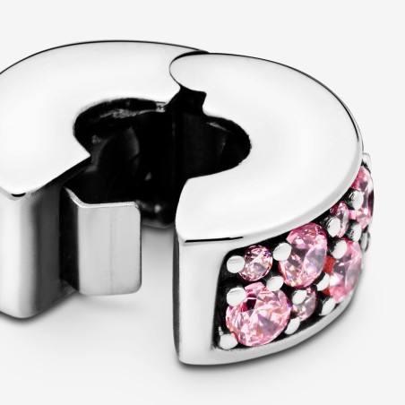 Pandora Clip Pavé Cor-de-Rosa 791817PCZ
