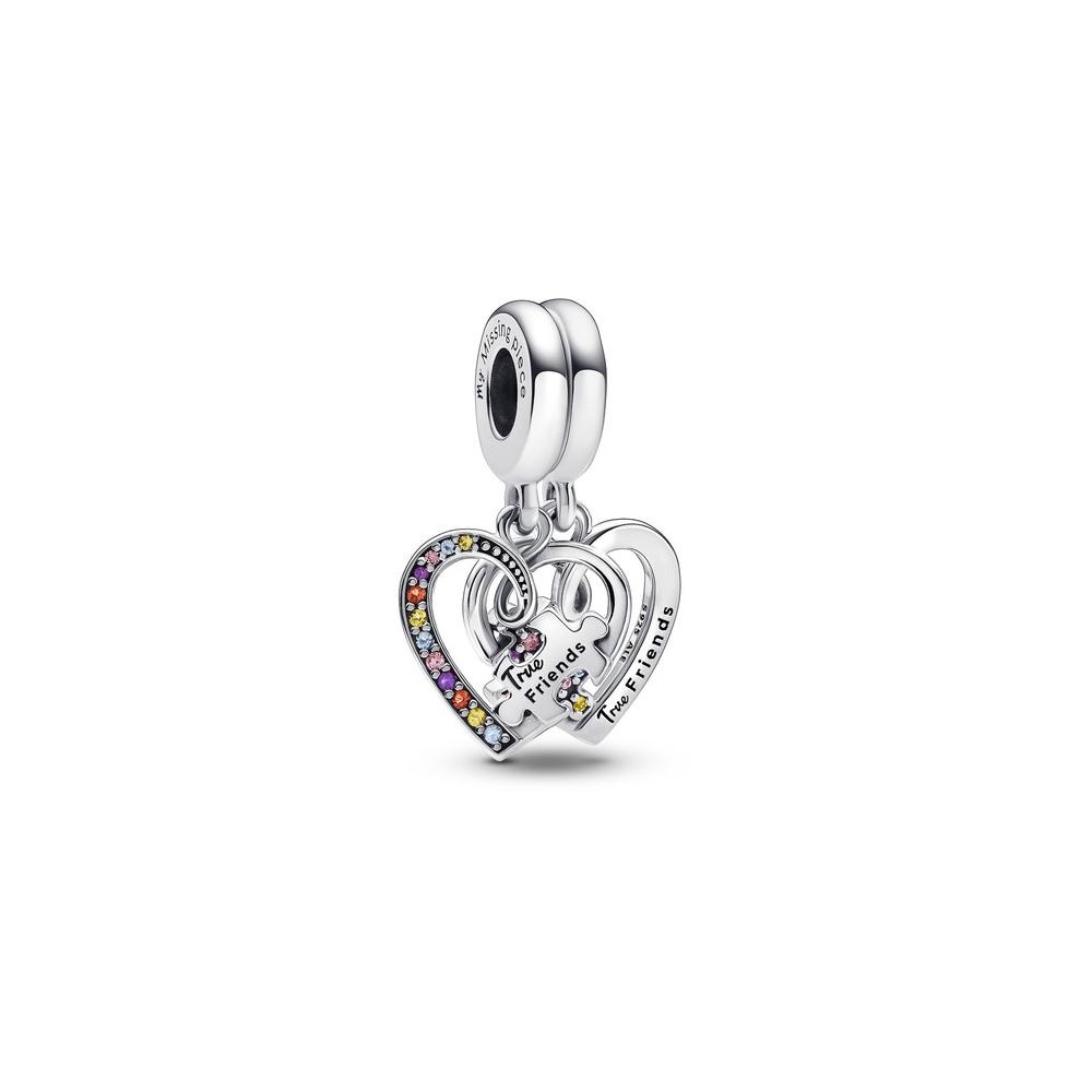SPLITABLE HEARTS STERLING SILVER DANGLE 792239C01
