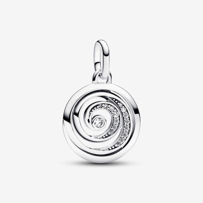 Pandora ME Conta Medalhão Espiral Gratidão 793046C01