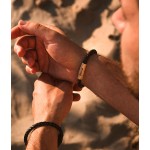 Pulseira Anjewels Rider on the Storm em Couro AA.P167BR.M