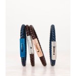 Pulseira Anjewels Rider on the Storm em Couro AA.P167BR.M