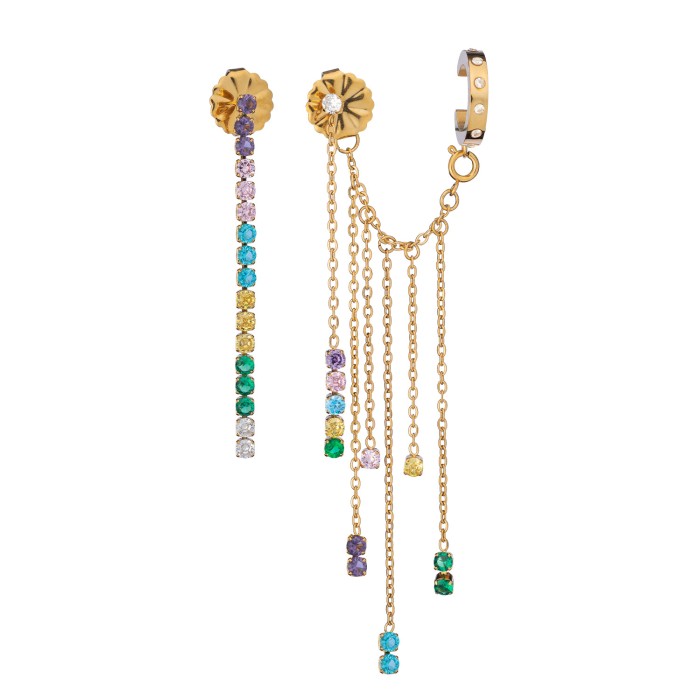 Brincos Anjewels Beautiful Dourados AB.EP004