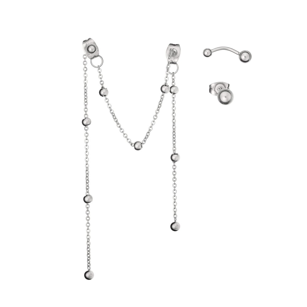 Brincos Anjewels Beautiful Prateado AB.EP006