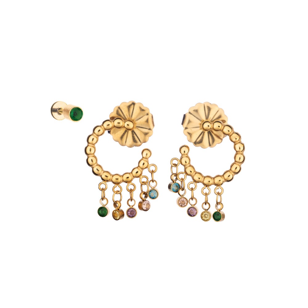 Brincos Anjewels Beautiful com Cristais AB.EP017