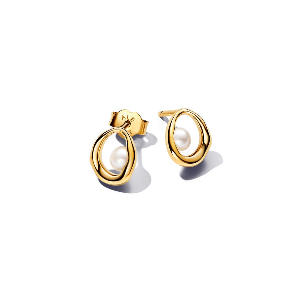 BRINCOS Pérola de água doce e de forma oval 263295C01