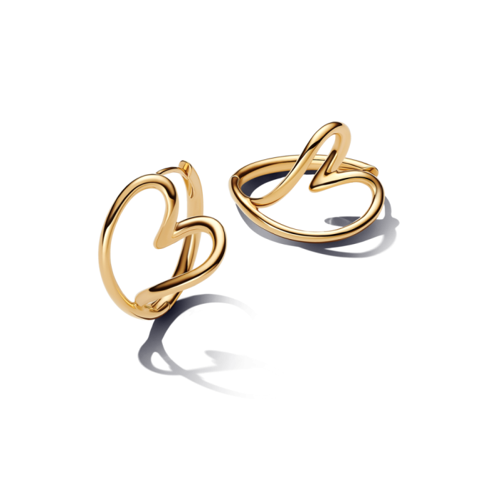 Argolas Coração com Forma Orgânica 263807C00