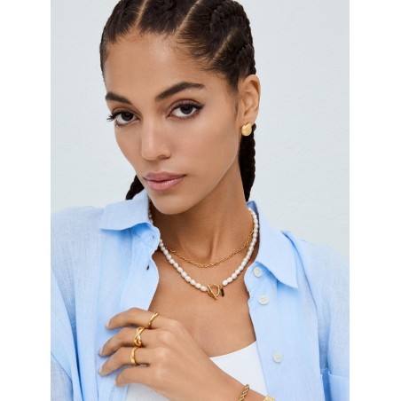 Colar One Neckmess Oceanic Pearl Gold OJNN49G