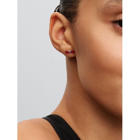 Brincos Espigão Laço Branca de Neve Disney