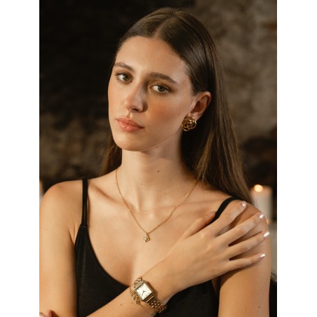 Colar One Rose Petite Pearl Gold OJRN02D