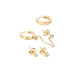Set de Brincos Golden Four OJSEGF03G