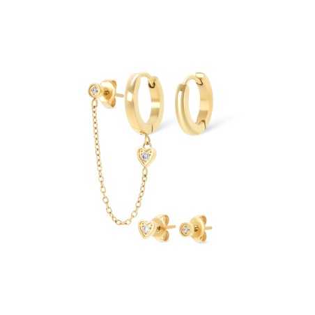 Set de Brincos Golden Four OJSEGF03G