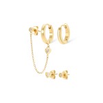 Set de Brincos Golden Four OJSEGF03G