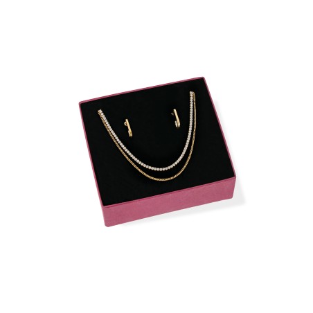 Set Colares & Brincos One Golden Treasures OJSEGT01G