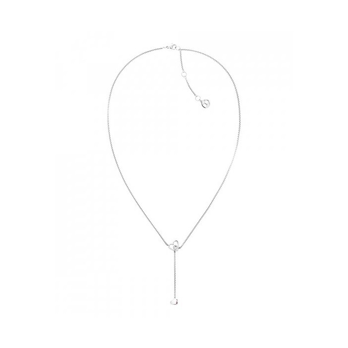 THJ HANGING HEART COLAR PRATEADO