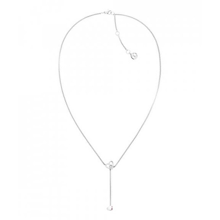 THJ HANGING HEART COLAR PRATEADO