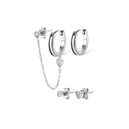 Set de Brincos Silvery Four OJSESF03S