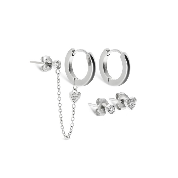 Set de Brincos Silvery Four OJSESF03S
