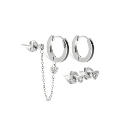 Set de Brincos Silvery Four OJSESF03S