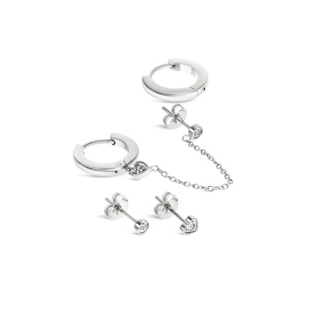 Set de Brincos Silvery Four OJSESF03S