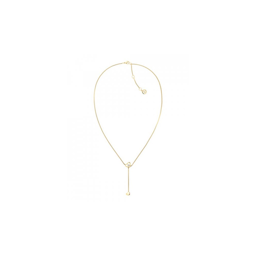 THJ HANGING HEART COLAR DOURADO