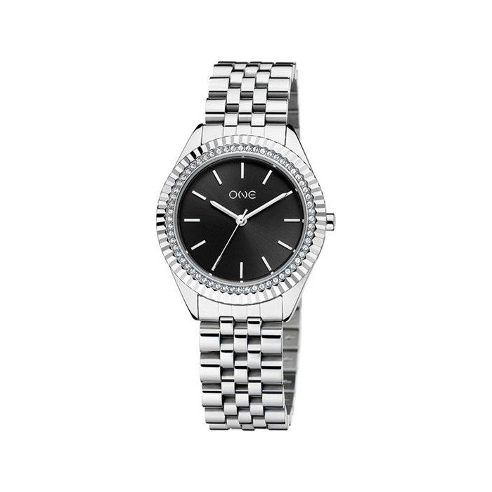 Relógio One Celebrity Prateado Black Dial OL9192PS42L