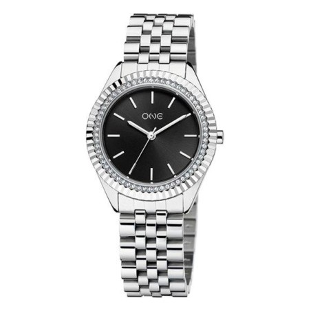 Relógio One Celebrity Prateado Black Dial OL9192PS42L
