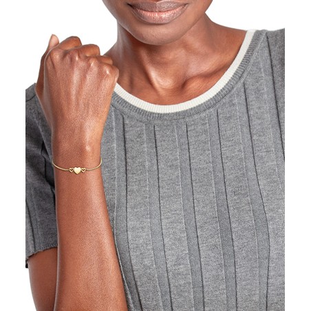 THJ HANGING HEART PULSEIRA DOURADA