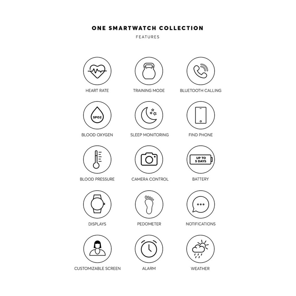 Smartwatch One QueenCall Gen 3 OSW0027GM32D