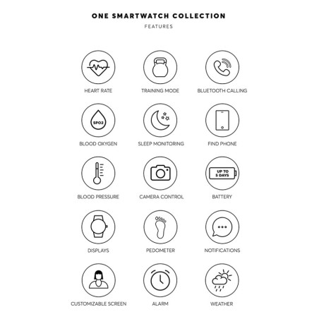 Smartwatch One QueenCall Gen 3 OSW0027GM32D