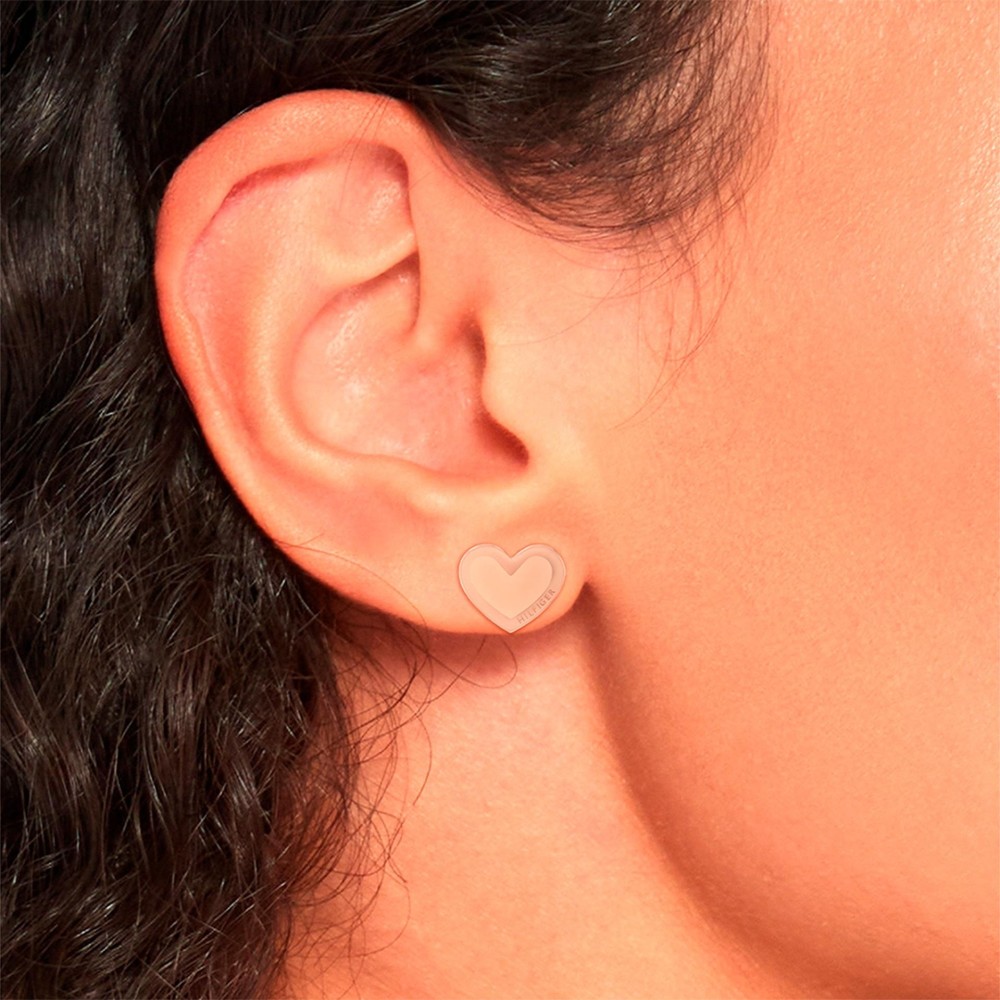 Tommy Hilfiger Brincos Enamel Hearts 2780739