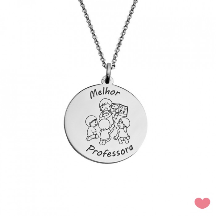 Colar c/Medalha Melhor Professora