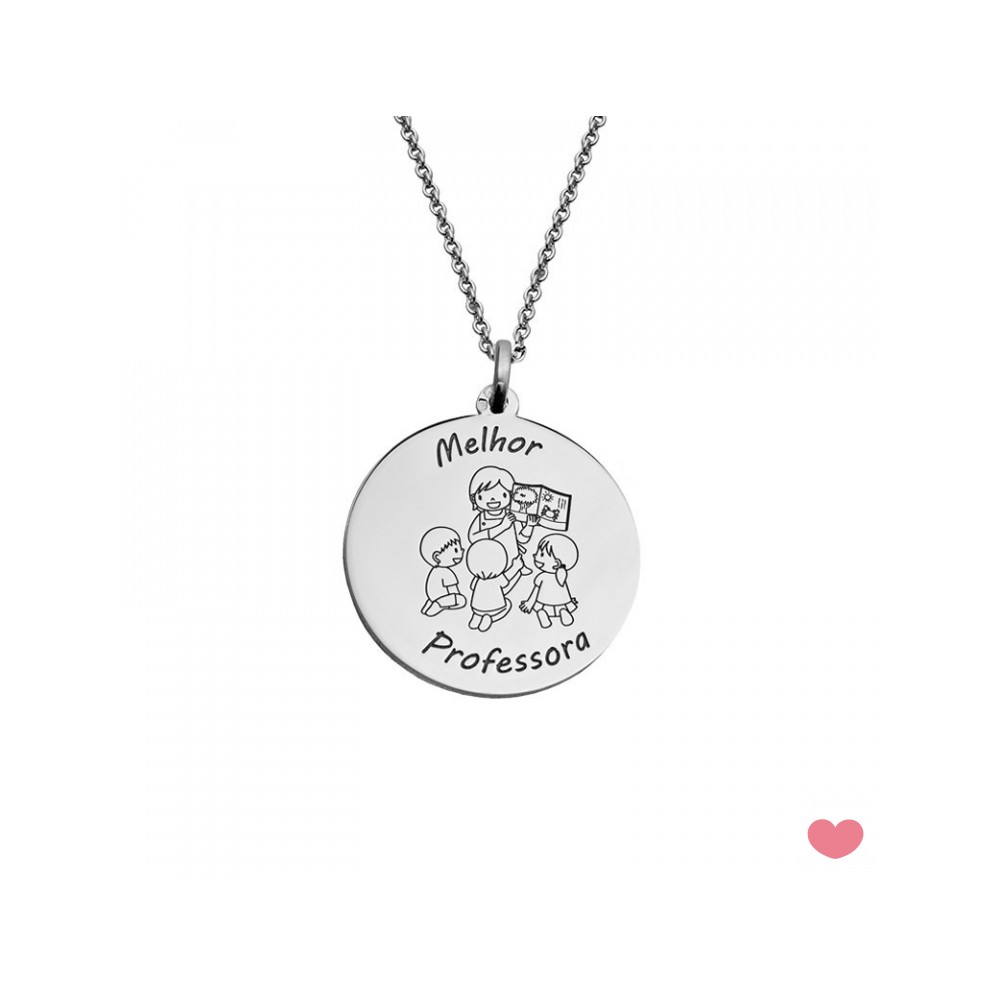 Colar c/Medalha Melhor Professora