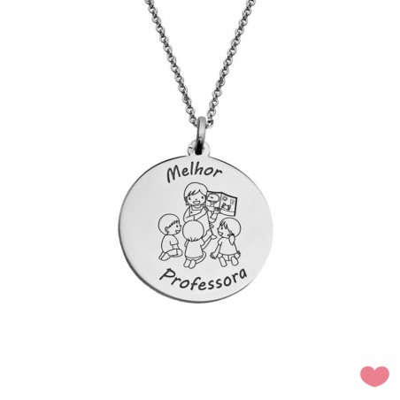 Colar c/Medalha Melhor Professora