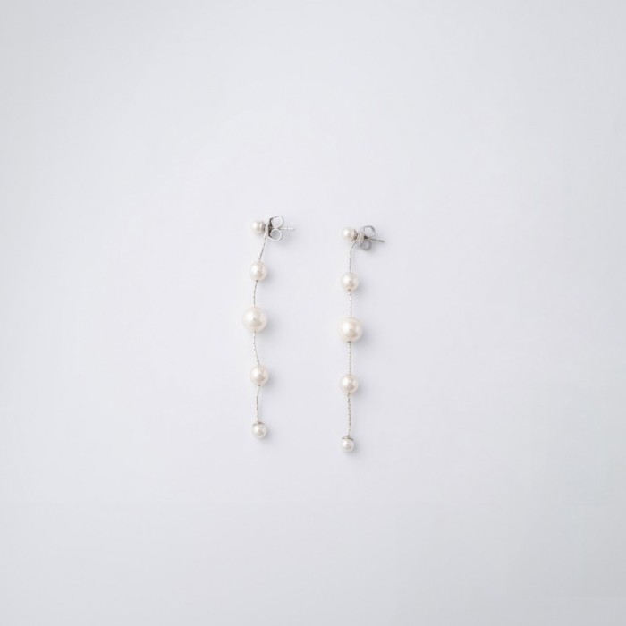 BRINCOS MAJORICA DANGLE PRATEADOS 17292.01.2.E00.906.1