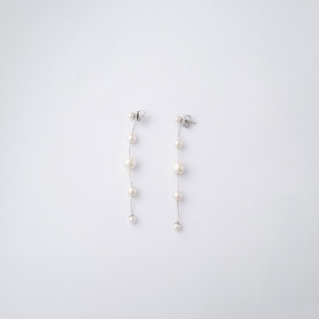 BRINCOS MAJORICA DANGLE PRATEADOS 17292.01.2.E00.906.1