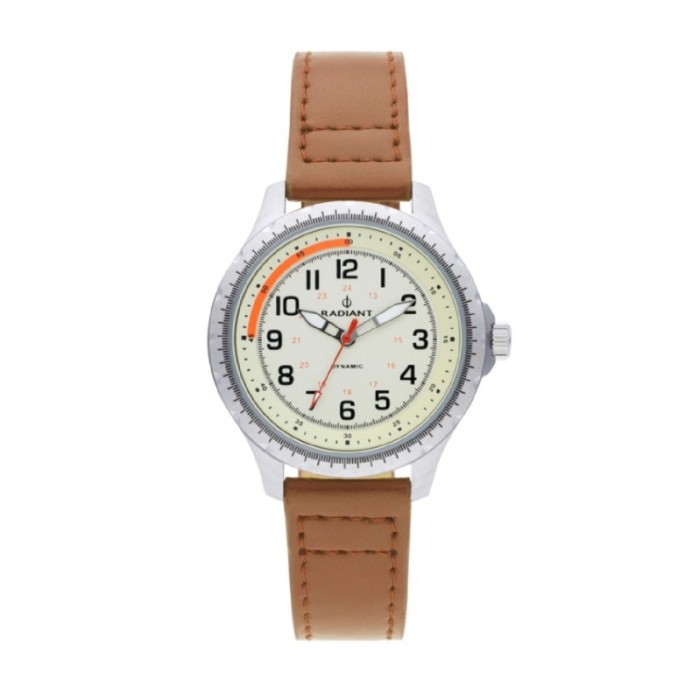 ADRIANO 35MM BEIGE DIAL BROWN LEATHER ST
