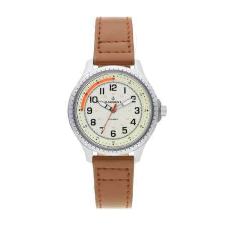 ADRIANO 35MM BEIGE DIAL BROWN LEATHER ST