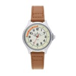 ADRIANO 35MM BEIGE DIAL BROWN LEATHER ST