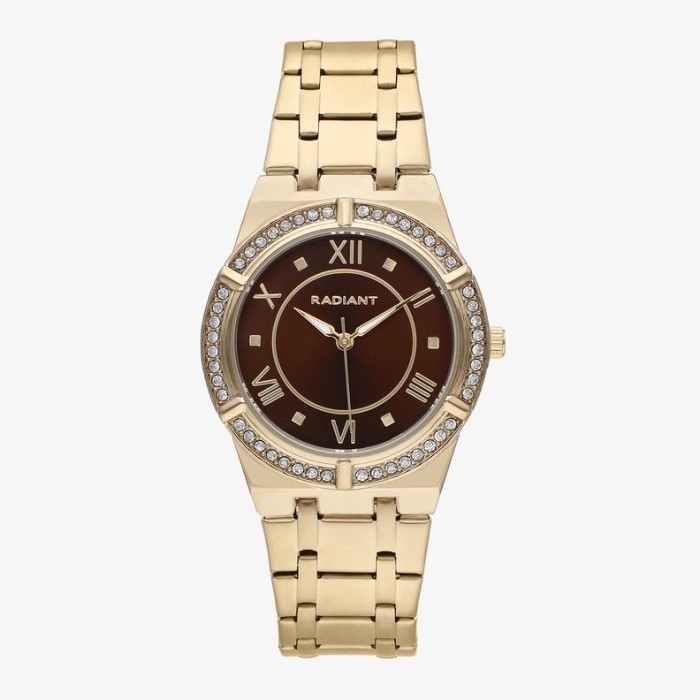 Relógio Radiant Victoria Choco/Dourado RA646205