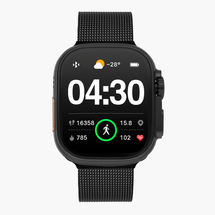 Smartwatch Radiant Hollywood Mesh Preto RAS10913