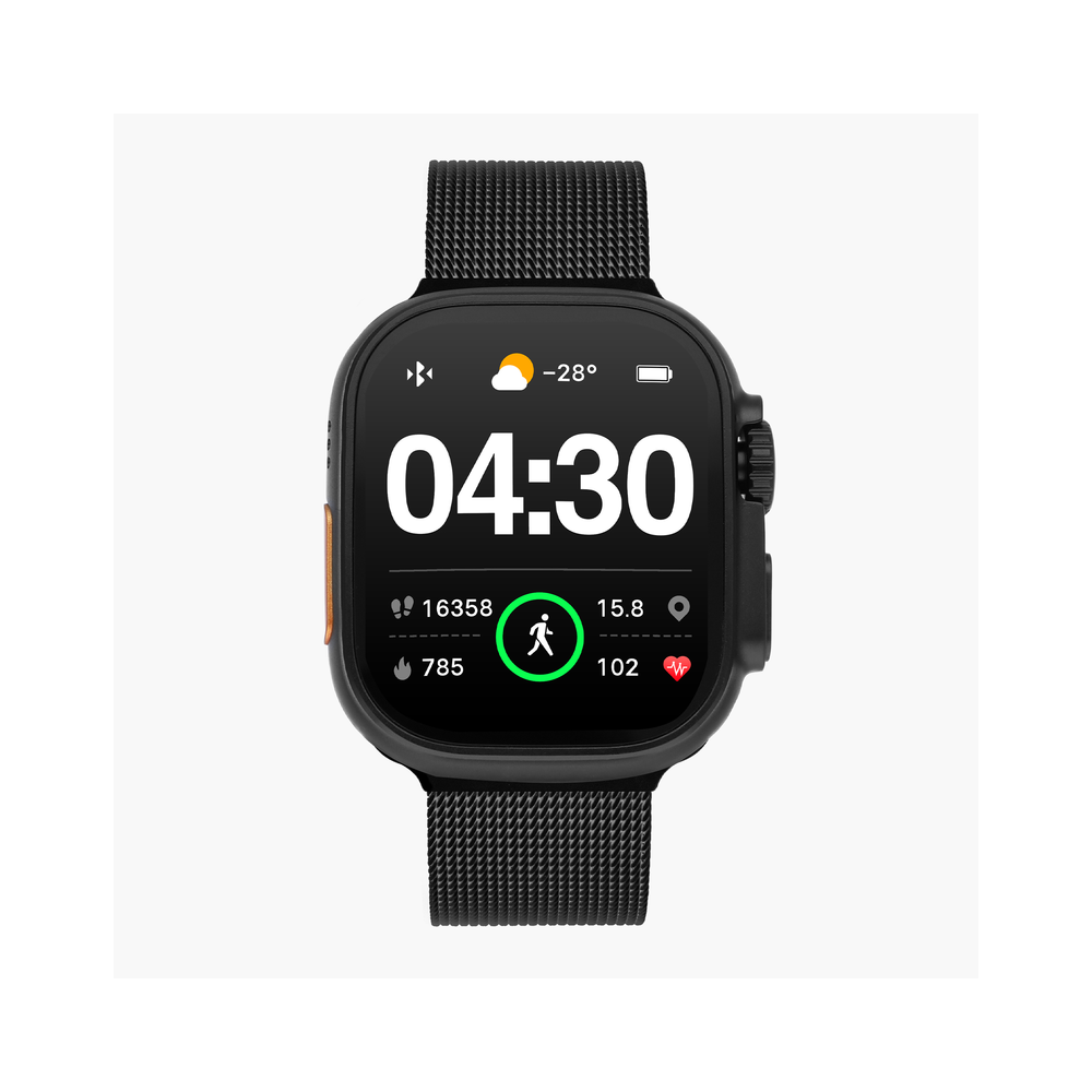 Smartwatch Radiant Hollywood Mesh Preto RAS10913