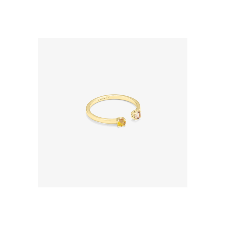 Radiant Anel Dour. Duas Pedras Coloridas FANTASY RY000012