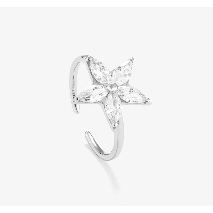 Anel Radiant Prateado Estrela Stars RY000046